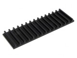 Radiator extrudat cu aripioare negru 50x159x10mm