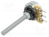 Potentiometru axial, plastic, 47k&Omega;, 0.25W, OMEG -