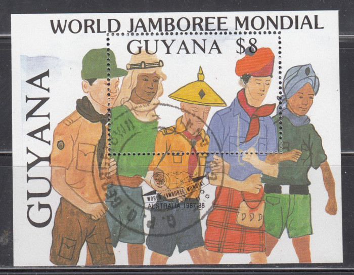 M2 JC 54 - Colita foarte veche - Guyana - Jamboreea mondiala