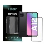 FOLIE STICLA Spacer pentru Samsung Galaxy A12, grosime 0.3mm, acoperire totala ecran, strat special anti-ulei si anti-amprenta, Tempered Glass, sticla