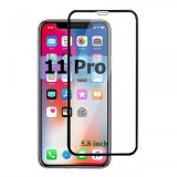 Folie de sticla Apple iPhone 11 PRO, 5D FULL GLUE Negru