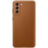 Husa Samsung EF-VG996LAEGWW piele naturala maro pentru Samsung Galaxy S21 Plus 5G