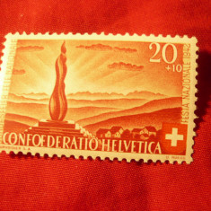 Timbru Elvetia 1942 - Aniversare Nationala , val. 20C