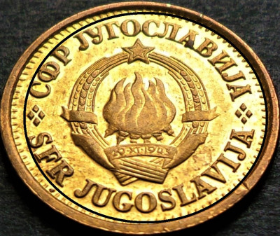 Moneda 5 PARA - RSF YUGOSLAVIA, anul 1977 * cod 3132 = BATERE DESCENTRATA foto