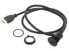 Adaptor ONPOW M22 pentru montare pe panou, piuliță din spate, negru