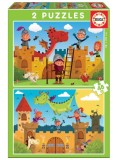 Educa Dragons And Knights 2x48 Pcs (80-17151)
