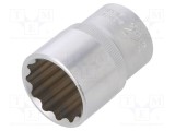 Cap tubular 1/2&quot; 12-puncte 22mm o&Aring;&pound;el crom-vanadium C.K