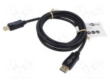 Cablu DisplayPort Goobay 2m negru, DisplayPort 2.1, ecranat, pentru 4K, 8K, 10K