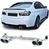 Tavite de evacuare duplex, aspect potrivit pentru BMW F30 F31 318 320 F32 F33 F36 418 420 Performance AutoTuning