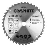 Disc fierastrau vidia pentru lemn 300 x 30 mm, 40 dinti, Graphite