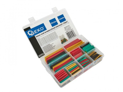 Set tuburi termocontractabile colorate, 328 elemente, Geko G02934 foto