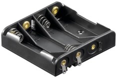 Suport baterii 4x AAA R3 cu Capete de lipire Goobay 11989