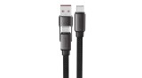 Acefast C13-04 Cablu USB-C - USB-A / USB-C 480Mb/s 3A 1.2m - Negru
