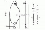 Set placute frana,frana disc CITROEN C5 II (RC) (2004 - 2016) BOSCH 0 986 424 582