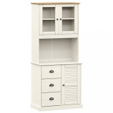Cumpara ieftin Dulap inalt VIGO, alb, 78x40x175 cm, lemn masiv de pin