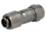 Mufă ST12 Tată IP67 5A Lipire pe Cablu 200V