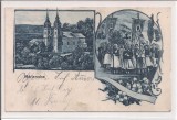 Carte postala circulata in anul 1896, Radna, Arad