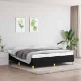 VidaXL Cadru de pat fără saltea, negru, 160x200 cm, textil