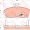 Set placute frana,frana disc ROVER 45 (RT) (2000 - 2005) TRW GDB496
