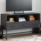 vidaXL Dulap TV, negru, 68,5x39x60,5 cm, oțel