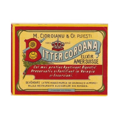 Bitter Coroana, etichetă foto