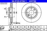 ATE 24.0122-0194.1 Disc frana