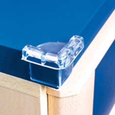 Aparatori Colturi Masa, Honey Baby, Set 4 Buc, Plastic Transparent, Dimensiune 35x35mm