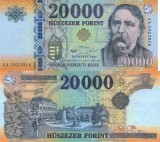 UNGARIA █ bancnota █ 20000 Forint █ 2016 █ P-207b █ UNC █ necirculata