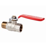 Robinet de trecere cu bila Valvex, alama, filet interior - exterior, 3/8&quot;, PN40, cu maneta otel