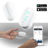 Pulsoximetru smart iHealth&reg; Air pentru determinarea saturatiei oxigenului din sange (SpO2) (bpm) si volumul fluxului sanguin
