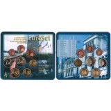 Luxemburg 2002 - Set complet de euro bancar de la 1 cent la 2 euro BU, Europa