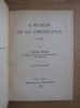 1909 Oscar Wilde - A woman of no importance Tauchnitz Edition interzis British