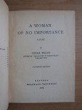 1909 Oscar Wilde - A woman of no importance Tauchnitz Edition interzis British