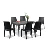 Set mobilier de grădină Pauli 6+1, grafit