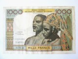 Rara! Coasta de Fildeș 1000 Franci/Francs 1966 in stare buna la cel mai mic pret