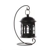 Felinar decorativ, TZ040, metal, negru, 25 cm