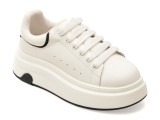 Pantofi sport GRYXX alb-negru, 5213, din piele naturala
