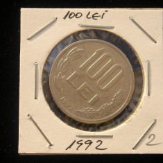 M1 C10 - Moneda foarte veche 73 - Romania - 100 lei 1992