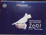 COLECTIE SERII TIMBRE TIP CLENDAR DIN GERMANIA 2001 PRODUS DE FIRMA YAMANOUCHI CU SERII DIN TOATA LUMEA PER FIECARE LUNA A ANULUI