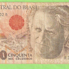 BRAZILIA 50.000 CRUZEIROS / 1992.