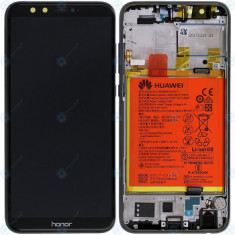 Huawei Honor 9 Lite (LLD-L31) Capac frontal modul display + LCD + digitizer + baterie negru 02351SNN