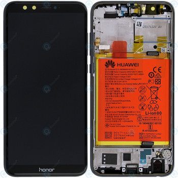 Huawei Honor 9 Lite (LLD-L31) Capac frontal modul display + LCD + digitizer + baterie negru 02351SNN foto