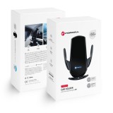 Suport Auto Wireless Forcell F-Grip HS1, Incarcare Qi 15W, Senzor Automat, Parbriz Grila Ventilatie, Negru
