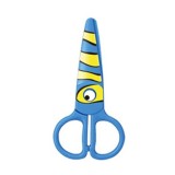 Foarfeca plastic prescolari,peste,albastru,13 cm,1 bucata blister