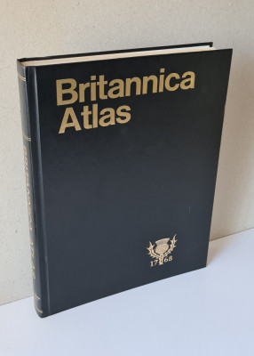 Britannica Atlas 1768 Enciclopedia Britanica, 38x29 cm, piele, USA1994 foto