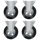 Gossi roti fixe, 4 buc., 160 mm