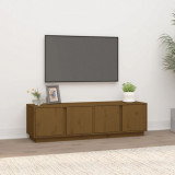 Comoda TV, maro miere, 140x40x40 cm, lemn masiv de pin GartenMobel Dekor, vidaXL