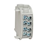 Clemă derivatie, 25mm&sup2;, 1p gri Schrack