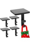 4 bucăți c&acirc;rlige pentru ciorapi de Crăciun, suporturi premium din metal pentru ciorapi de șemineu, accesorii practice pentru petreceri de Crăciun, ghi