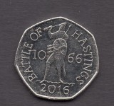 Anglia, Marea Britanie, 2016 50 Pence, Comemorativa, Hastings 1066